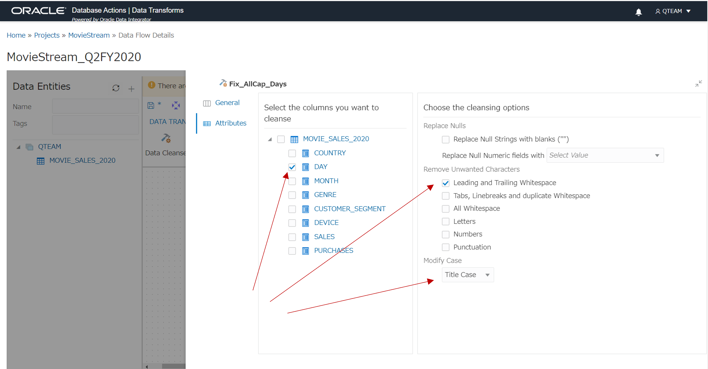 プロパティから、実際にデータを修正する画面