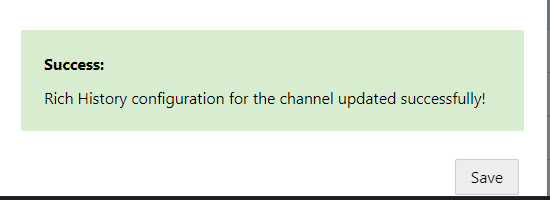 成功メッセージ